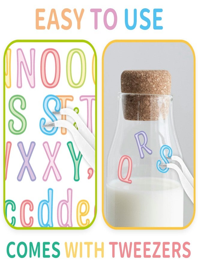sodknow 30 Sheets Vinyl Letters Stickers Small, Tiny Letter and Number Stickers 1/2 inch, Cute Mini Alphabet Stickers Waterproof for Water Bottles Scrapbooking DIY Crafts Kids - Image 3